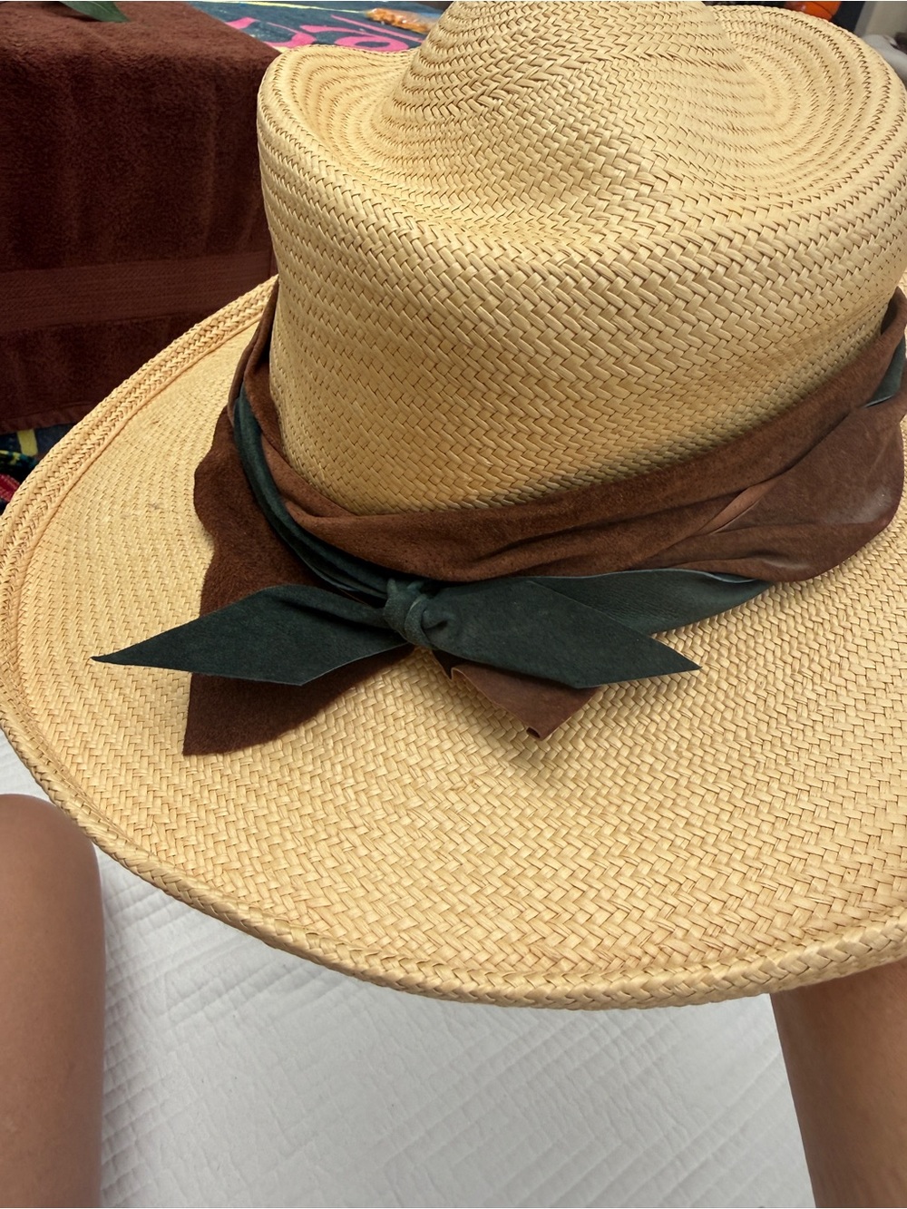 Women's Tan Straw Sandal from Santa Fe